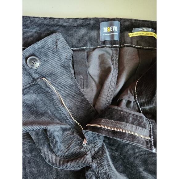 NWT Maeve The Colette Corduroy Wide Leg Pants Plus Size 24W Black #7C411 - Picture 8 of 11